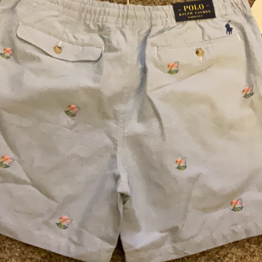 Ralph Lauren Polo Pink Flamingo Shorts XL NWT $125 Preppy - Picture 4 of 5